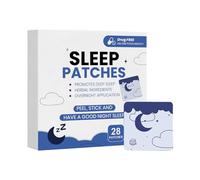 Nybhyjka Parches de dormir para adultos, parches de insomnio, solución portátil para dormir durante la noche, para hombres, mujeres, trabajadores de oficina con alivio del estrés, rutina nocturna a la