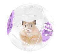 Nybhyjka Pelota de chinchilla, pelota de correr para hámsters, accesorios transpirables para mascotas con agujeros de ventilación para exploración de suelo de jaula de animales pequeños