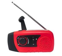Nybhyjka Radio De Manivela Manual - Radio Solar con Batería Recargable 2000mAh,Linterna LED, Cargador Móvil para Senderismo, Emergencias, Supervivencia al Aire Libre y Hogar