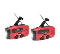 Nybhyjka Radio Portátil, Radio con Cargador de Manivela Manual, Reproductor MP3 Multifunción con Panel Solar, Manivela y USB para Emergencias, Senderismo y Cortes de Energía en Exteriores