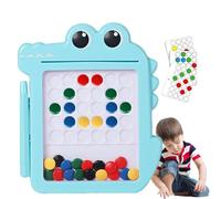 Nybhyjka Tablero de dibujo magnético,Tablero de dibujo magnético - Lindo tablero magnético de puntos magnéticos de cocodrilo para niños,Juguetes de viaje para niños, rompecabezas educativo para