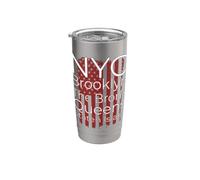NYC Bronx Brooklyn Queens Staten Island - Camiseta Vaso térmico de acero inoxidable de doble pared