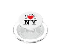NYC Heart Is In New York - Camiseta de Regalo para neoyorquinos PopSockets PopGrip para MagSafe