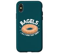 NYC Lover Bagels It's a New York Thing Bagels Funny Bagels Carcasa para iPhone X/XS