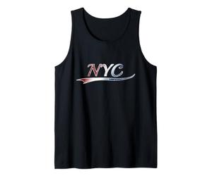 NYC New York City Patriotic Distressed American USA Camiseta sin Mangas