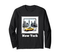NYC New York Yellow Cab Taxi Regalo Recuerdo tee Hombres Manga Larga