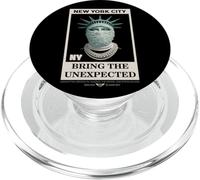 NYC Statue of Liberty with Fur Mask Bring The Unexpected PopSockets PopGrip para MagSafe