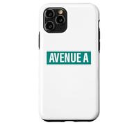 NYC Street Signs Avenue A Alphabet City para Hombres y Mujeres Carcasa para iPhone 11 Pro