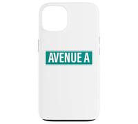 NYC Street Signs Avenue A Alphabet City para Hombres y Mujeres Carcasa para iPhone 13