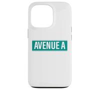 NYC Street Signs Avenue A Alphabet City para Hombres y Mujeres Carcasa para iPhone 13 Pro
