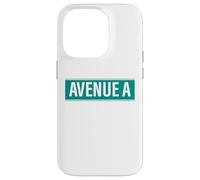 NYC Street Signs Avenue A Alphabet City para Hombres y Mujeres Carcasa para iPhone 14 Pro