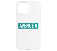 NYC Street Signs Avenue A Alphabet City para Hombres y Mujeres Carcasa para iPhone 15