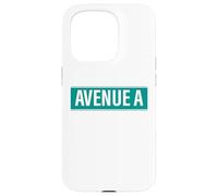 NYC Street Signs Avenue A Alphabet City para Hombres y Mujeres Carcasa para iPhone 15 Pro