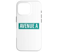 NYC Street Signs Avenue A Alphabet City para Hombres y Mujeres Carcasa para iPhone 16 Pro