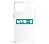 NYC Street Signs Avenue A Alphabet City para Hombres y Mujeres Carcasa para iPhone 16 Pro MAX