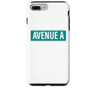NYC Street Signs Avenue A Alphabet City para Hombres y Mujeres Carcasa para iPhone 7 Plus/8 Plus