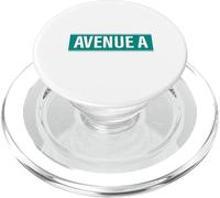 NYC Street Signs Avenue A Alphabet City para Hombres y Mujeres PopSockets PopGrip para MagSafe