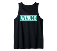 NYC Street Signs Avenue B Alphabet City para Hombres y Mujeres Camiseta sin Mangas