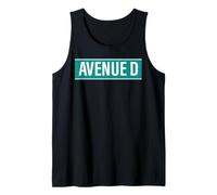 NYC Street Signs Avenue D Alphabet City para Hombres y Mujeres Camiseta sin Mangas