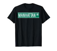 NYC Street Signs Manhattan Ave para Hombres y Mujeres Camiseta