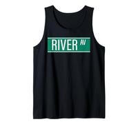 NYC Street Signs River Ave Bronx para Hombres y Mujeres Camiseta sin Mangas
