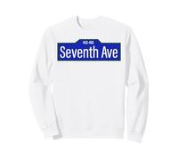 NYC Street Signs Seventh Ave Manhattan para Hombres y Mujeres Sudadera