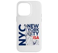NYC tee Shirts New York City Statue of Liberty with USA Flag Carcasa para iPhone 14 Pro MAX