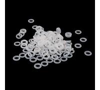 NYCEMAKEUP 120 amortiguadores de interruptor de junta tórica de goma blanca para tapa de llave, pieza de repuesto para amortiguadores de teclado Cherry MX