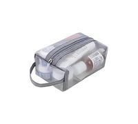 NYCEMAKEUP Bolsa de aseo portátil de gran capacidad con cremallera para mujer y niña, para viaje, casa, neceser de aseo para mujer, transparente, S., small