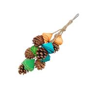 NYCEMAKEUP Juguete de rasgado de pájaros, jaula de pájaros, piña de pie, juguete para masticar, jaula de pájaros, juguete de entretenimiento
