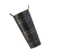 NYCEMAKEUP Soporte de metal para paraguas con asa, cubo de paraguas decorativo, jarrón de flores, estante de almacenamiento para el hogar, sala de estar, cubo de almacenamiento de paraguas