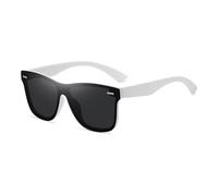 NYDIIDNX Polarized sunglasses, driving night vision glasses, integrated goggles(3019whiteframeblackgraysheet)