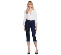 NYDJ Marilyn Straight Crop Cuff Cropped Slimming Jeans, Enjuague, 40/48 ES para Mujer