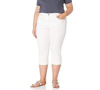 NYDJ Women's Plus Size Marilyn Crop Cuff Jean, Optic White, 20W