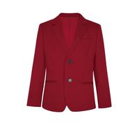 Nyeemya Blazer para Niños Formal Slim Fit Chaqueta de Traje Recto de Manga Larga Abrigos Traje de Novio para Boda Ceremonia Fiesta Outfits borgoña 13-14 años