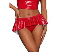 Nyeemya Mujer Calzoncillos Micro Diminutos Tangas Micro En Forma G Ropa De Noche Calzoncillos Bikini Traje Baile Poste Calzones Danza Pole Rojo XXL