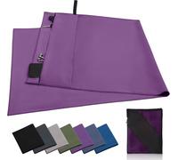 NYEEXUP Toalla de fitness de microfibra con fijación, toalla de deporte, gimnasio, secado rápido, 130 x 50 cm, toalla de gimnasio para hombre y mujer, toallas de microfibra para deportes, camping