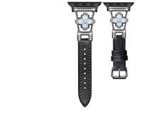 NYENEIL Correa Lucky Clover compatible con correas de Apple Watch para mujer de 40 mm, 41 mm, 42 mm, 44 mm, 45 mm, 46 mm, 49 mm, 38 mm, correa de metal para iWatch Series Ultra 11/10/9/8/7/6/5/4/3/2/1