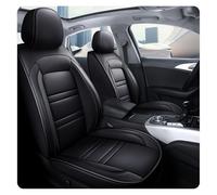 NYFDUAH 2PCS Fundas De Asiento Coche para Ford Focus 2005-2010 Funda Protector Asiento Coche Cuero PU Conjunto Impermeable Desgaste Bolsas Aire,B Black
