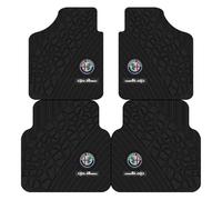 NYFDUAH 4 Piezas Alfombrillas de Coche para Alfa Romeo Giulia Quadrifoglio 2017-2023 2024 Moquette per Auto Alfombra Protectora Impermeable Antideslizantes Accesorios