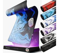 Nyfter AlzaGuard Alfombrilla de ratón XXL Nyfpad para Videojuegos, 900 x 500 mm, diseño líquido, Bordes cosidos, Alfombrilla de ratón prémium (Blue/Black)