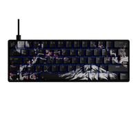 Nyfter - Teclado para gaming - NYFBOARD GEN2 Gaming Computer Teclado - Con PBT Sublimación Keycaps Sakura - HOT-SWAPPABLE mecánica retroiluminación RGB ISO DE para jugadores (Sakura Black, 60%)