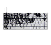 Nyfter - Teclado para juegos - NYFBOARD GEN2 Gaming Computer Teclado - Con PBT Sublimation Keycaps Liquid - Hot-SWAPPABLE mecánico retroiluminación RGB ISO DE para jugadores (Gen2 White, 75%)