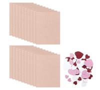 NYGGTYK 0 Roségold -Flash Card Paper Y 60 Piezas De Amor Love, Materiales Hechos por DIY, Producción De Tarjetas, Craft Paper