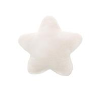 NYGGTYK 1 cojín de estrella, cojín de peluche, cojín suave, cojín decorativo de estrella, adecuado para coche, salón, sofá y dormitorio (blanco)