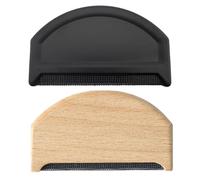 NYGGTYK 1 Pieza De Cepillo De Depilación De Madera Y 1 Pieza De Cepillo De Depilación De Plástico, Adhesivo para El Cabello Familiar, Herramientas De Depilación De Ropa.