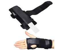 NYGGTYK 1 soporte para la muñeca, soporte para la muñeca de placa de acero, muñequera, férula de túnel carpiano, muñequera (negro)