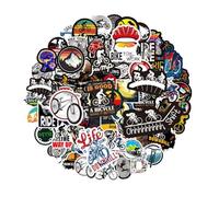 NYGGTYK 100 Pegatinas De Ciclismo, Calcomanías Creativas De Graffiti De Dibujos Animados, Pegatinas Decorativas De Cuaderno De Patineta De Bricolaje, Pegatinas De Álbumes De Recortes.