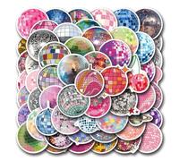 NYGGTYK 110 Piezas De Pegatinas De Bola De Discoteca, Pegatinas Creativas, Pegatinas De Graffiti, Decoraciones De Maletas, Motocicletas, Cascos