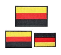 NYGGTYK 12 Piezas De Parche De Bandera Alemana, Parche De Insignia Alemana, Parche De Envasado De Ropa De Bricolaje, Subsidio De Bordado De Bandera Nacional, Sello De Brazo De Bandera Militar